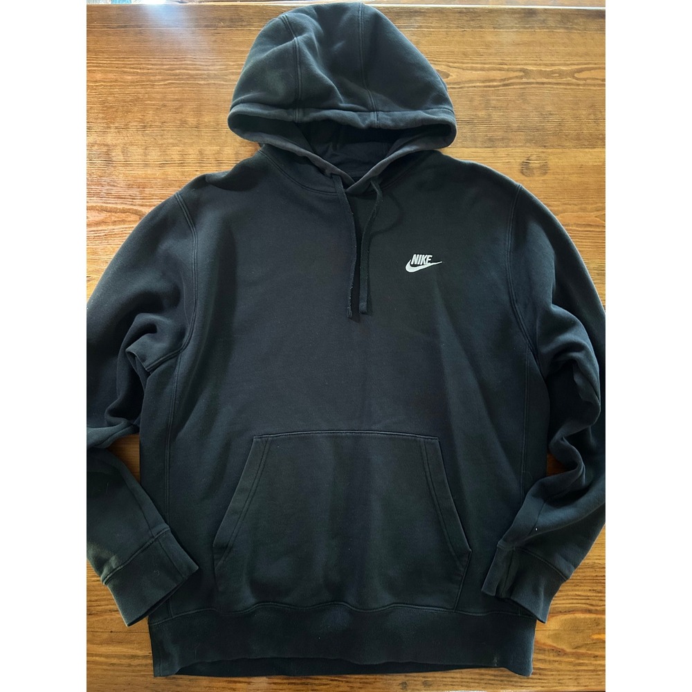 Nike Black Classic Hoodie Large Tall
